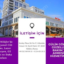 Bursa Nilüfer’de Profesyonel Cilt Bakımı, Lazer Epilasyon, G5 Masajı ve Daha Fazlası